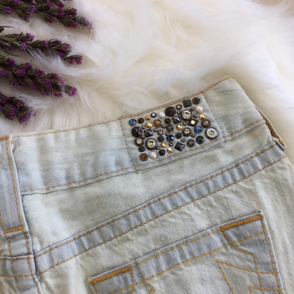 True Religion Summer High Thigh Denim Mini Skirt